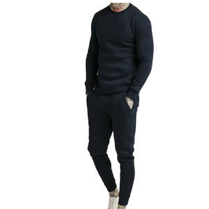 Otoño Invierno logotipo personalizado hombres Joggers conjuntos chándal sudadera y pantalones de chándal conjunto hombres Slim Fit chándales para hombres - Product Image 2