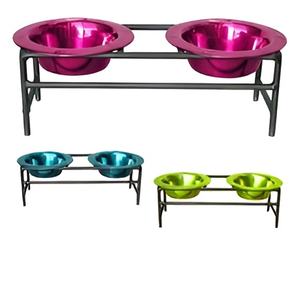 Modern Handmade Stainless Steel Pet Feeder Food <b>Bowl</b> for Dogs and Cats <b>Metal</b> Pet Product for Parties - Product Image 3