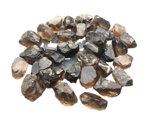 อัญมณีควอตซ์ดิบจากธรรมชาติ10ชิ้นสีน้ำตาลไม่ขัดเงา18-20มม. 10ชิ้นหลวมพลอยธรรมชาติ10ชิ้น - Product Image 5