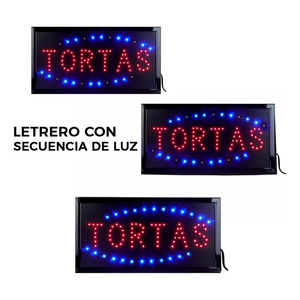 LED <b>Light</b> <b>Up</b> <b>Sign</b> for Cakes, Hanging Business Illuminated <b>Sign</b> - Assorted Colors - Product Image 6