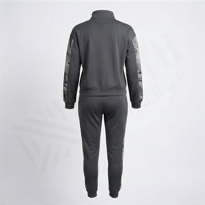 Tenues deux pièces pour femmes Veste zippée Pantalon à taille élastique Ensemble de survêtement Vêtements de sport décontractés Tenue de soirée Tenue de club Jogging doux - Product Image 2