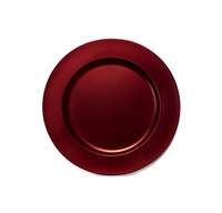 Assiette de présentation décorative vert olive de qualité supérieure, finition métallique élégante, assiette de service ronde pour mariages, événements de restauration, hôtels
