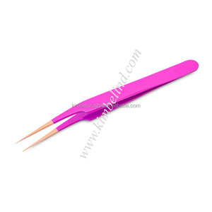 Nouvelle pince à épiler d'extension de cils de volume 3D 4D pince à épiler d'application de cils en acier inoxydable de précision avec OEM - Product Image 4