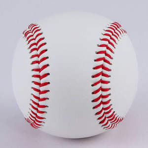 Softball de entrenamiento de béisbol blanco y amarillo oficial con logotipo personalizado de alta calidad popular de fábrica - Product Image 6