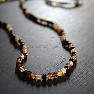 Collier fantaisie court en résine fait main personnalisé au design unique Collier fantaisie en perles épaisses orange Collier multi-résine - Product Image 6