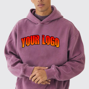 Fabricants OEM Vente de gros Sweats à capuche de sport Sweats à capuche de couleur unie Veste polaire baggy en coton épais Vêtements pour hommes - Product Image 2