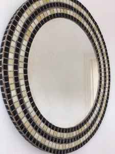 Espejo de pared mosaico redondo VINTAGE 1970 Portugal - Product Image 2