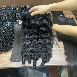 Meilleur style de cheveux bouclés birmans de couleur naturelle 190% densité de cheveux humains vietnamiens pour femmes noires - Product Image 1