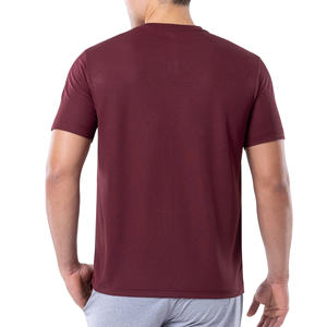 Camiseta de Hombre de Alta Calidad en Tejido de Poliéster/Algodón, Color Sólido, Gruesa, Transpirable, Antibolitas, de Secado Rápido, Personalizable OEM Plus - Product Image 6