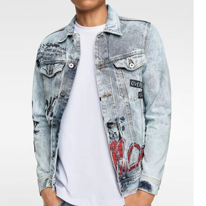 Chaqueta Vaquera Personalizada para Hombre, Invierno, al por Mayor de Fábrica, Impermeable, Cortavientos, Transpirable, Relleno de Algodón Suave, Lavado Vintage, OEM/ODM - Product Image 4