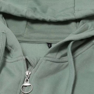 Sudadera con capucha atractiva de Invierno para mujer superventas, logotipo personalizado bordado en la parte delantera, cuello con capucha de etiqueta privada - Product Image 4