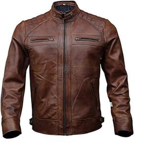 Veste en cuir pour hommes en gros bon marché Veste noire Vestes en cuir PU de qualité supérieure à la mode britannique - Product Image 2