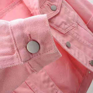 Veste en jean courte à boutons respirante pour un usage régulier, veste en jean de haute qualité pour femmes, meilleur produit, taille personnalisée, 100% coton - Product Image 4