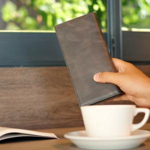 Portefeuille en cuir véritable unisexe élégant et durable, long support pour téléphone, couverture de logo d'entreprise avec blocage RFID pour un usage quotidien, voyage - Product Image 3