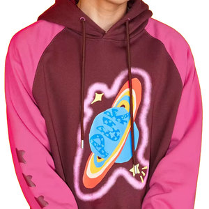 Precio barato personalizar Regular Fit Pullover Hoodie hombres Premium grueso polar corte borde 3D Puff impresión térmica invierno 100% algodón - Product Image 5