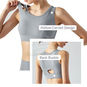 บราออกกำลังกายสำหรับผู้หญิงเนื้อผ้าสแปนเด็กซ์/ ไนลอนระบายอากาศได้ดี2025 - Product Image 3