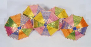 Wholesale Indian Wedding Decoration Umbrellas Mehndi Haldi Stage Backdrop Sun Parasol Umbrella Party Event Home Garden Decor - Product Image 6