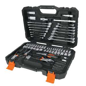 Ensemble d'outils mécaniques mixtes Truper de 119 pièces avec outils en acier au chrome-vanadium, système à cliquet et coffret rigide pour les réparations domestiques - Product Image 3