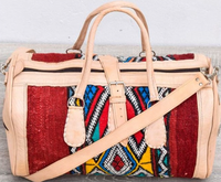 Kilim – sac de voyage à bandoulière en cuir véritable, sacs marocain faits à la main en cuir naturel, sac à bandoulière OEM disponible