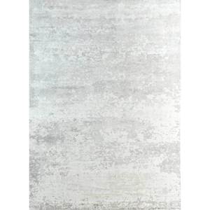 Tapis sur mesure en laine et viscose tissés à la main Sile Ivory, motif abstrait classique, peluche 10 mm pour la maison, le salon, le couloir PHWV-91 - Product Image 1