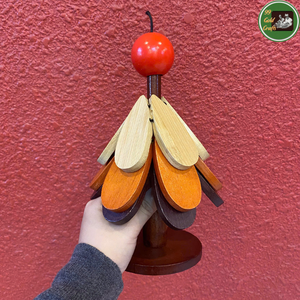 Sapin de Noël en bois massif naturel du Vietnam, idéal pour la décoration de table de Noël et l'aménagement intérieur - Product Image 6