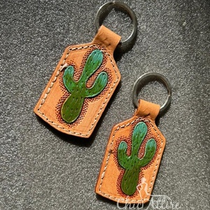 Hand Carved Tooled Leather Key Chains <b>Cute</b> Exotic Shape Leather Key Rings Tooled Leather <b>Accessories</b> <b>Cute</b> Key Chains for Unisex - Product Image 1