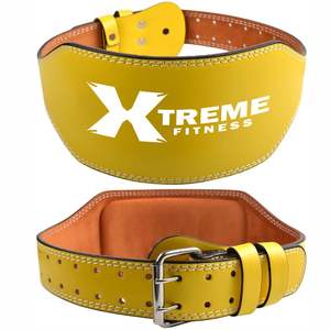 Ceinture de musculation réglable en cuir de vachette, robuste, respirante, pour la musculation - Product Image 6