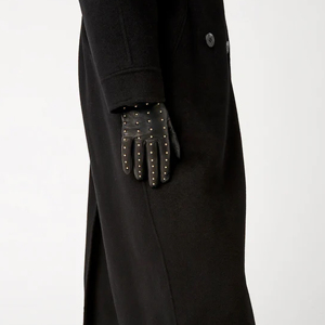 Guantes de Piel de Oveja para Mujer con Pantalla Táctil y Tachuelas Doradas, Ecológicos, para Uso Diario en Invierno, Deportes al Aire Libre y Ciclismo - Product Image 5