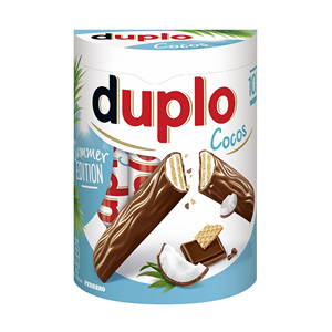 Pour Ferrero Duplo Chocolat blanc à la noix de coco avec chocolat au lait Noisette entière Chocolat doux solide avec bonbons Biscuit vendu en - Product Image 6