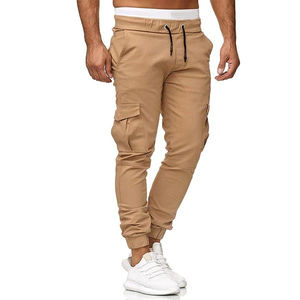Pantalones de chándal ligeros informales de alta calidad para hombre, pantalones de chándal de carga con patrón recto hecho a medida con bolsillo - Product Image 4