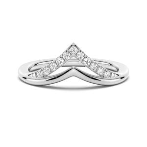 Round Cut Moissanite Diamond Wedding Band 9K Gold <b>Ring</b> Elegant Moissanite <b>Rings</b> - Product Image 4