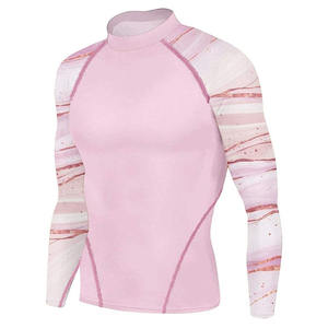 ชุดเสื้อแรชการ์ด MMA แบบรัดรูปพิมพ์ลายแบบถ่ายเทความร้อนได้ทั้งชายและหญิง100% โพลีเอสเตอร์เป็นมิตรกับสิ่งแวดล้อมแบบกำหนดเอง - Product Image 4