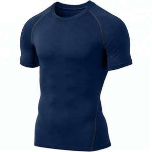 Rash Guard pour hommes personnalisable OEM Respirant à séchage rapide Fitness BJJ MMA Porter Impression par sublimation Confortable Conception à manches courtes - Product Image 3