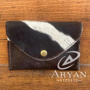 Mini porte-monnaie en cuir de vache véritable Étui pour cartes Western Slim Front Pocket Wallets for Women Credit Card/Cash Holder Envelope Pouch - Product Image 1