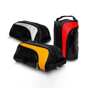 Sac promotionnel bon marché de chaussures de plein air de football ou de basket-ball ou de golf avec fermeture à glissière Sac à chaussures en maille - Product Image 1