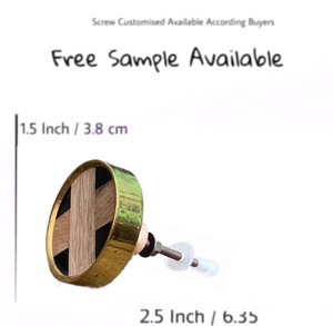 Vente chaude noir résine laiton Accent carré boutons et tire poignée pour cuisine commode armoire armoire et chambre à coucher - Product Image 3