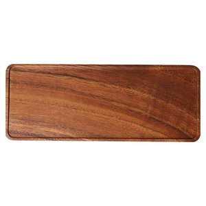 Plateau de service rectangulaire en bois de couleur marron, léger pour le thé, le café et les collations - Product Image 4