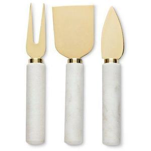 Cheese Spreader Gold Polished Butter Slicer Full Thread <b>Wrapped</b> Loop Handle Tableware Iridescent Royal Stainless Steel Chess Set - Product Image 3