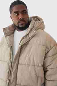 Veste bouffante en nylon froissé pour hommes, grande taille, grande demande, bulle matelassée d'hiver avec sable, coupe-vent, nouveau style de fourrure décorée - Product Image 6