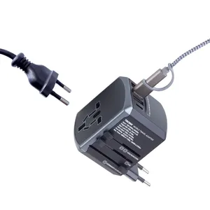 Adattatore da Viaggio Universale di Troika - Gadget Personalizzato per Uso Globale - Product Image 4