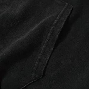 Heavyweight Vintage Pullover Acid Wash Pullover Fabricantes Carta Impresión Sudadera con capucha con bolsillos - Product Image 6