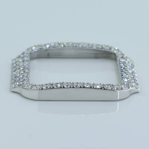 Bisel de reloj helado para iwatch 40mm, Diamante cultivado en laboratorio, accesorios de reloj de acero inoxidable para reloj - Product Image 2