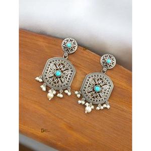 Pendientes de Plata con Cuentas de Piedra Réplica Monalisa, Regalo para Uso Casual en Fiestas, Producto Hecho a Mano al por Mayor - Product Image 2