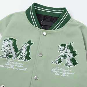 Chaqueta de béisbol universitaria de invierno de diseño popular para hombre Chaqueta de béisbol universitaria de equipo universitario de moda para hombre - Product Image 3