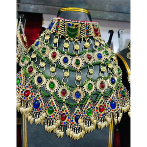 Conjuntos de Joyería de Moda Afgana, Elegantes Collares y Aretes de Acero Inoxidable, Joyería Tribal Vintage Afgana Kuchi para Mujer - Product Image 2