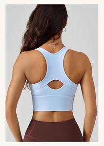 Chaleco de soporte de alto impacto personalizado para mujeres de talla grande, Sujetador deportivo transpirable para Yoga y Fitness, a prueba de golpes, para correr, gimnasio, deportes simples - Product Image 2