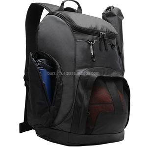 Sac à dos de sport en nylon et polyester pour le basketball, sac de sport de grande capacité avec compartiment à chaussures, voyage en plein air, durable, personnalisable avec des lettres - Product Image 6
