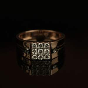 แหวนเพชรสำหรับ0.50Ct ระดับพรีเมี่ยม VS1ตัดแบบกลม IGI SGL ได้รับการรับรองว่าเป็นสีโรสโกลด์เงินทองหมั้นหมายสำหรับงานแต่งงาน - Product Image 4