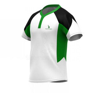 Jersey de rugby transpirable cómodo para hombre, suministro al por mayor de poliéster liso personalizable - Product Image 6