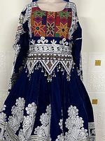 Robe longue vintage en dentelle et mousseline brodée, imprimée, unie, style afghan pashtun, tenue culturelle nationale en cachemire et acrylique, la plus vendue